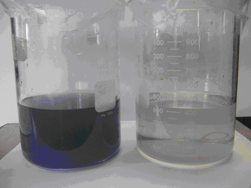 Fig 4: RHA for colour removal with waste water