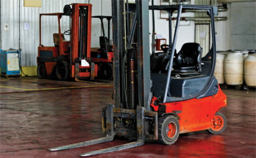 Mobile plant, such as fork lifts can be difficult to service in situ.