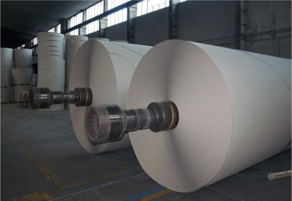 Rolls of finished paper.