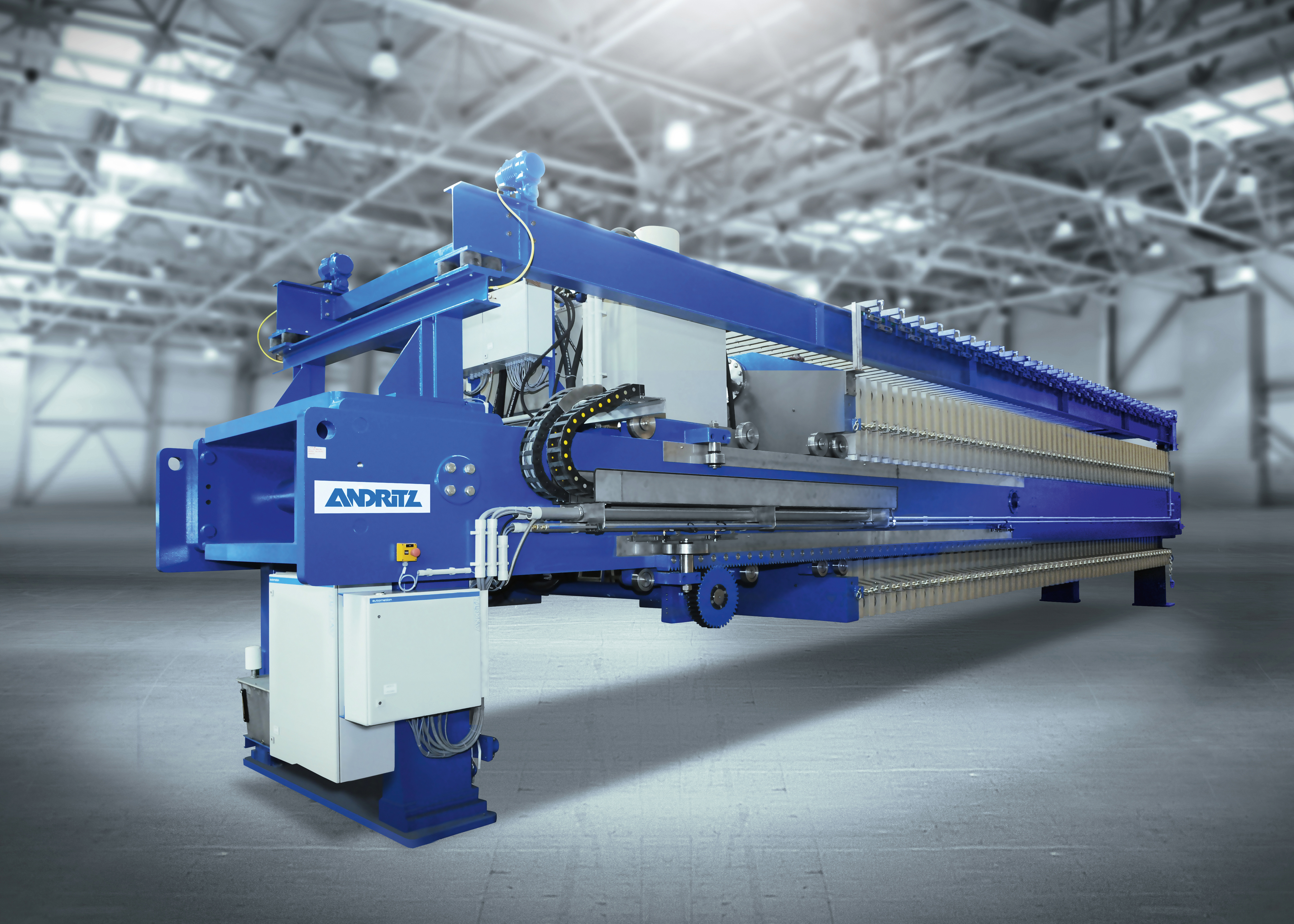 ANDRITZ sidebar filter press ME 2000 for iron ore concentrates. © ANDRITZ