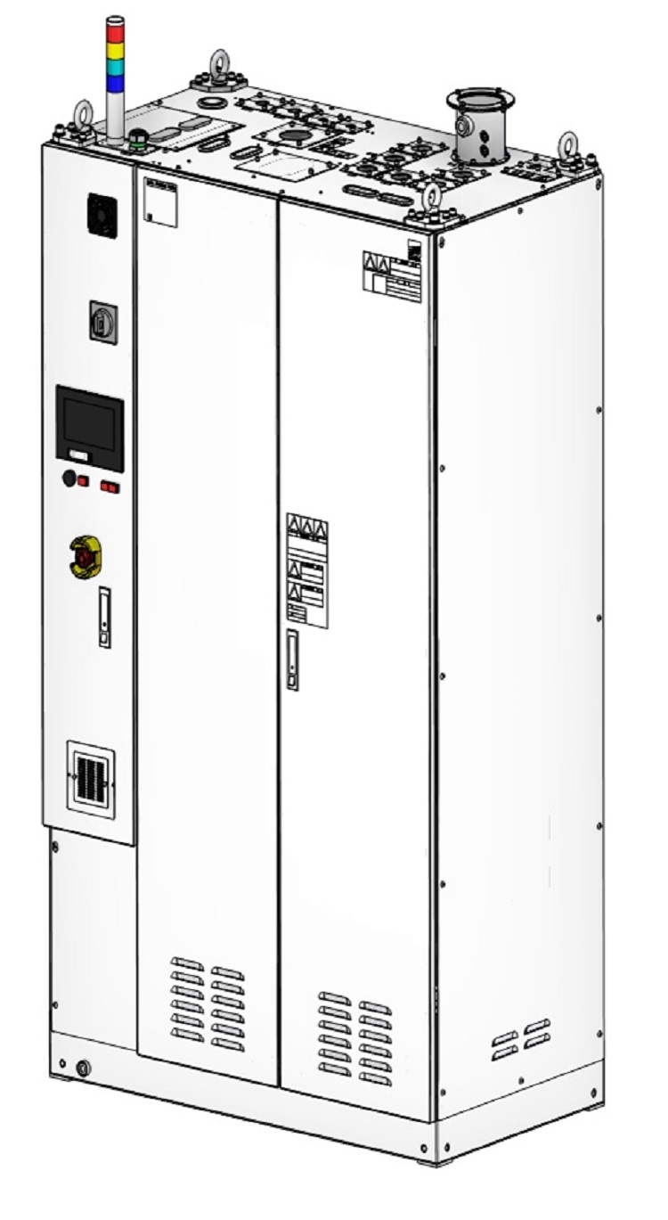 Ebara's TND Single-model exhaust gas treatment equipment is for use in the manufacturing of semiconductors.