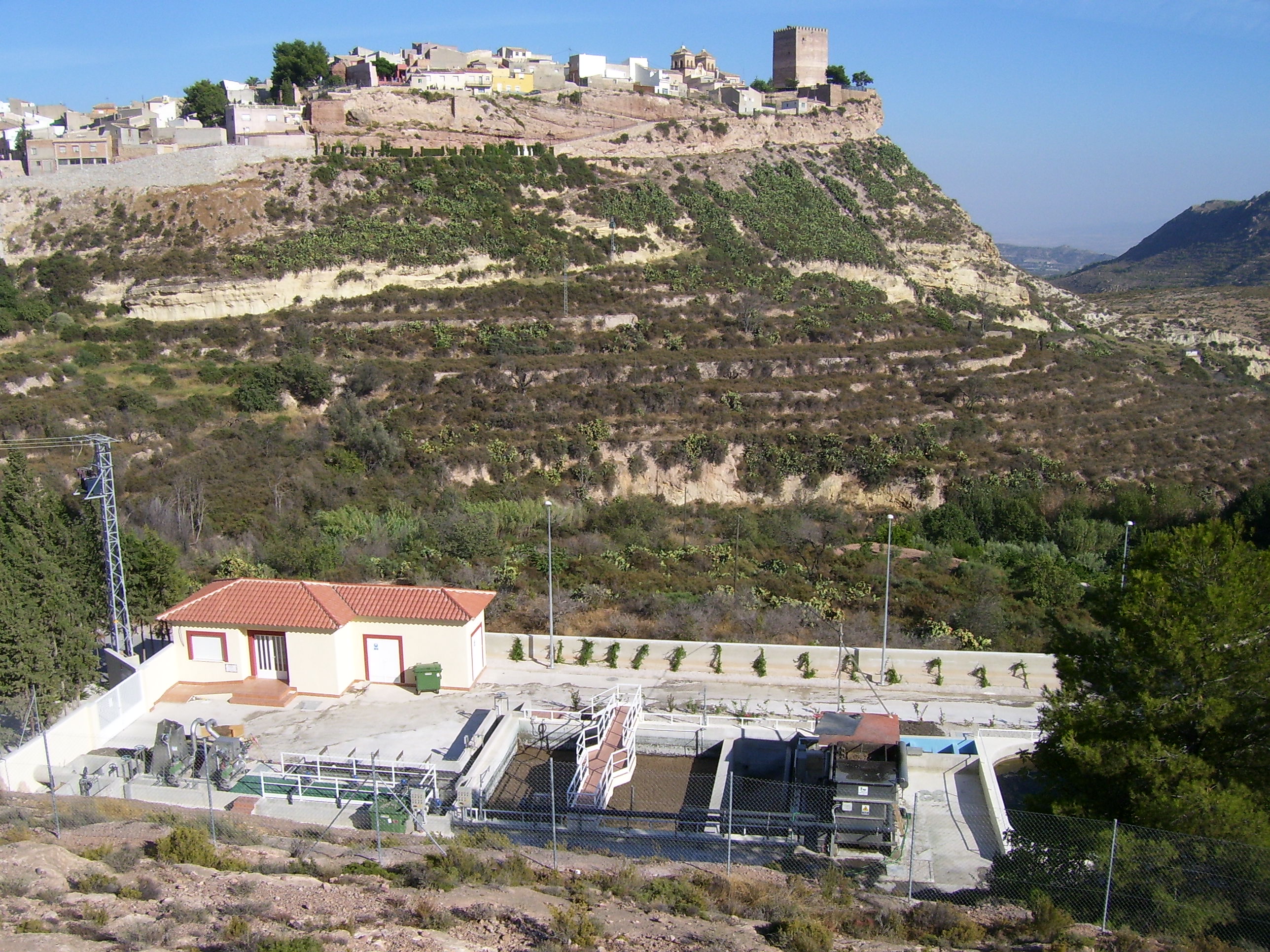 The Aledo wastewater treatment plant, where the REMEB ceramic MBR was installed.