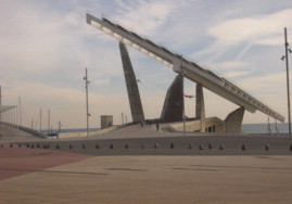 The wastewater treatment plant was constructed completely underground, below the Forum.