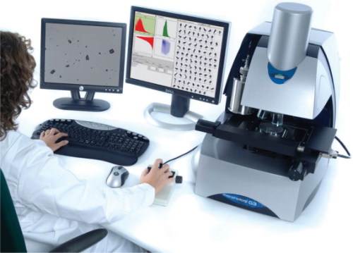 The Morphologi G3 automated particle characterisation system combines light microscopy and image analysis.