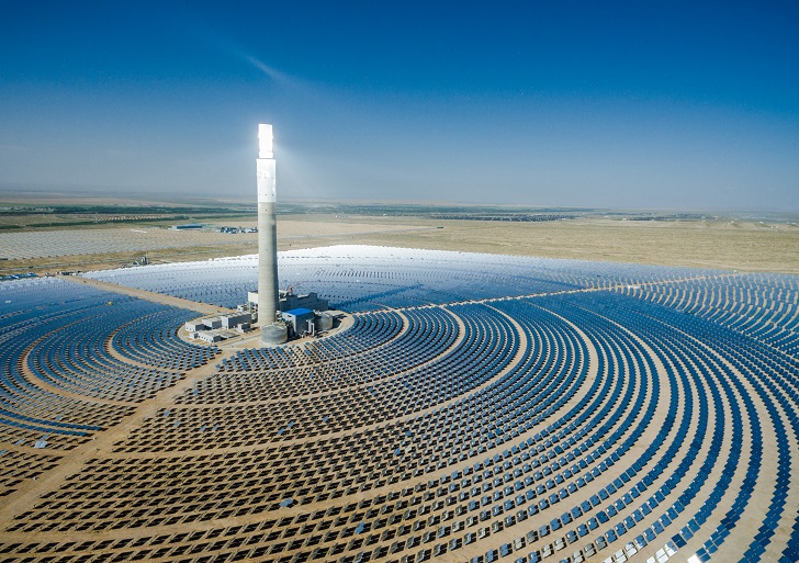 In the south of Israel, the power of the sun is being harnessed by one of the world's largest solar power towers, covering an area of 740 acres (300 hectare) that supplies more than 100,000 households with sustainable electricity.