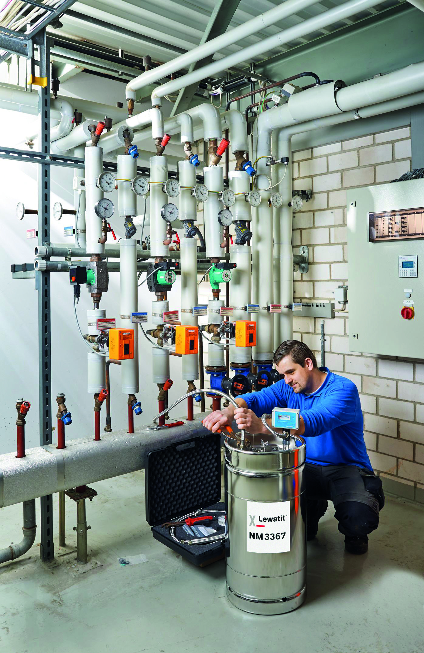 Lanxess has developed the Lewatit NM 3367 mixed-bed ion exchange resin to demineralize the water used to charge and top up modern hot water heating systems.