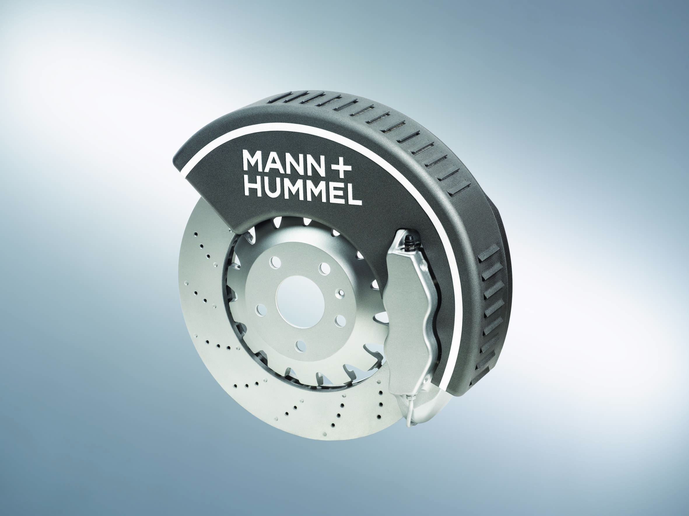 The filter can be adapted to existing installation space in the area of the brake disc.