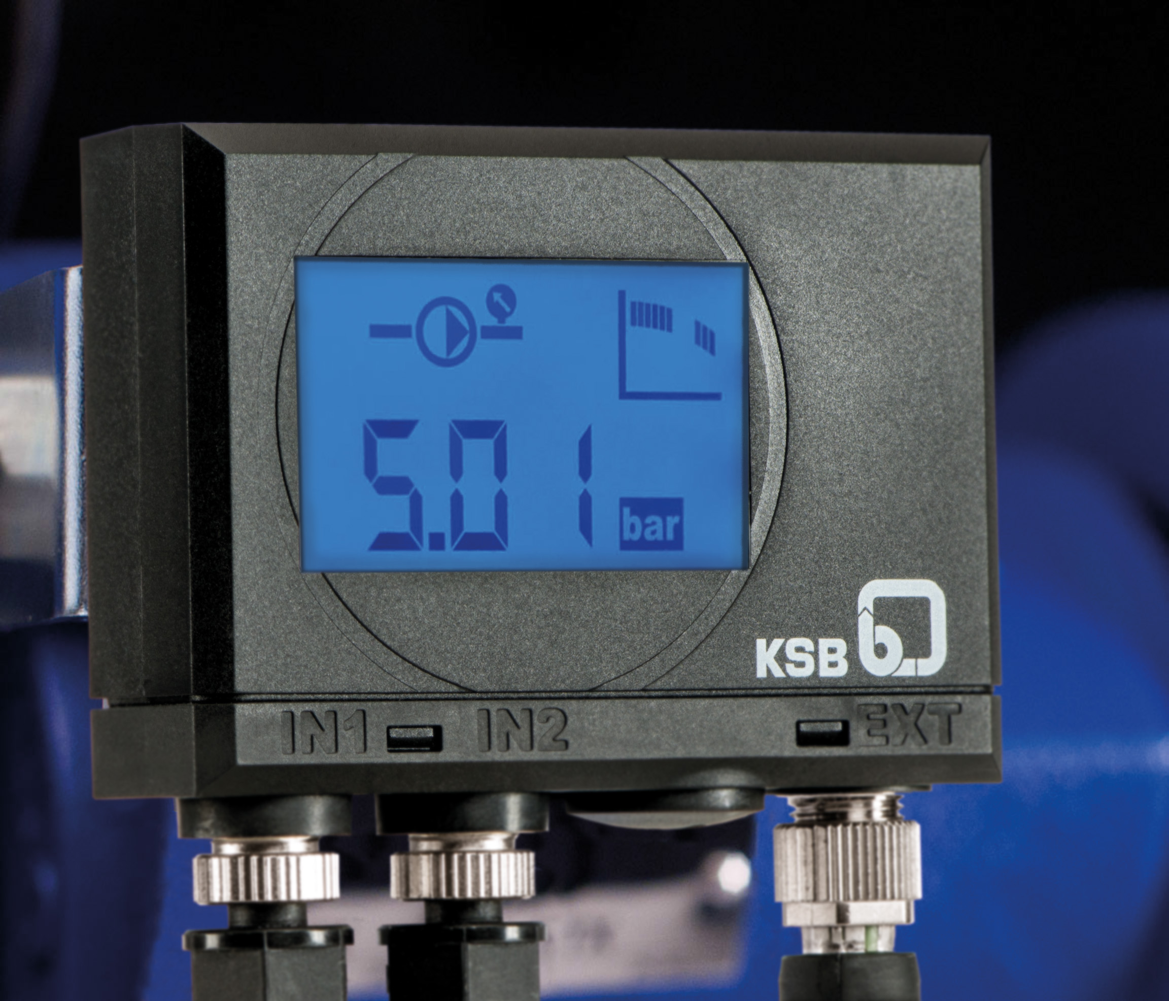 PumpMeter continuously analyses the pump operating data, establishes a load profile, and makes the operator aware of energy saving potential. ©KSB Aktiengesellschaft, Frankenthal