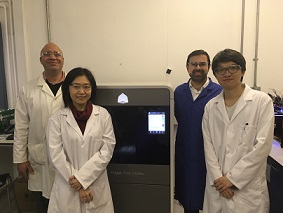 Left to right- Dr Darrell Patterson, Director of CASE with Research Associates Yen Chua and Nicholas Low; Professor Davide Mattia.