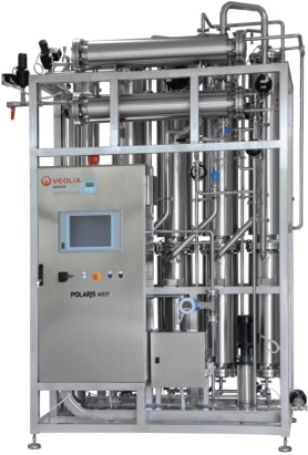 Figure 2. The POLARIS MED is a multiple effect distiller.