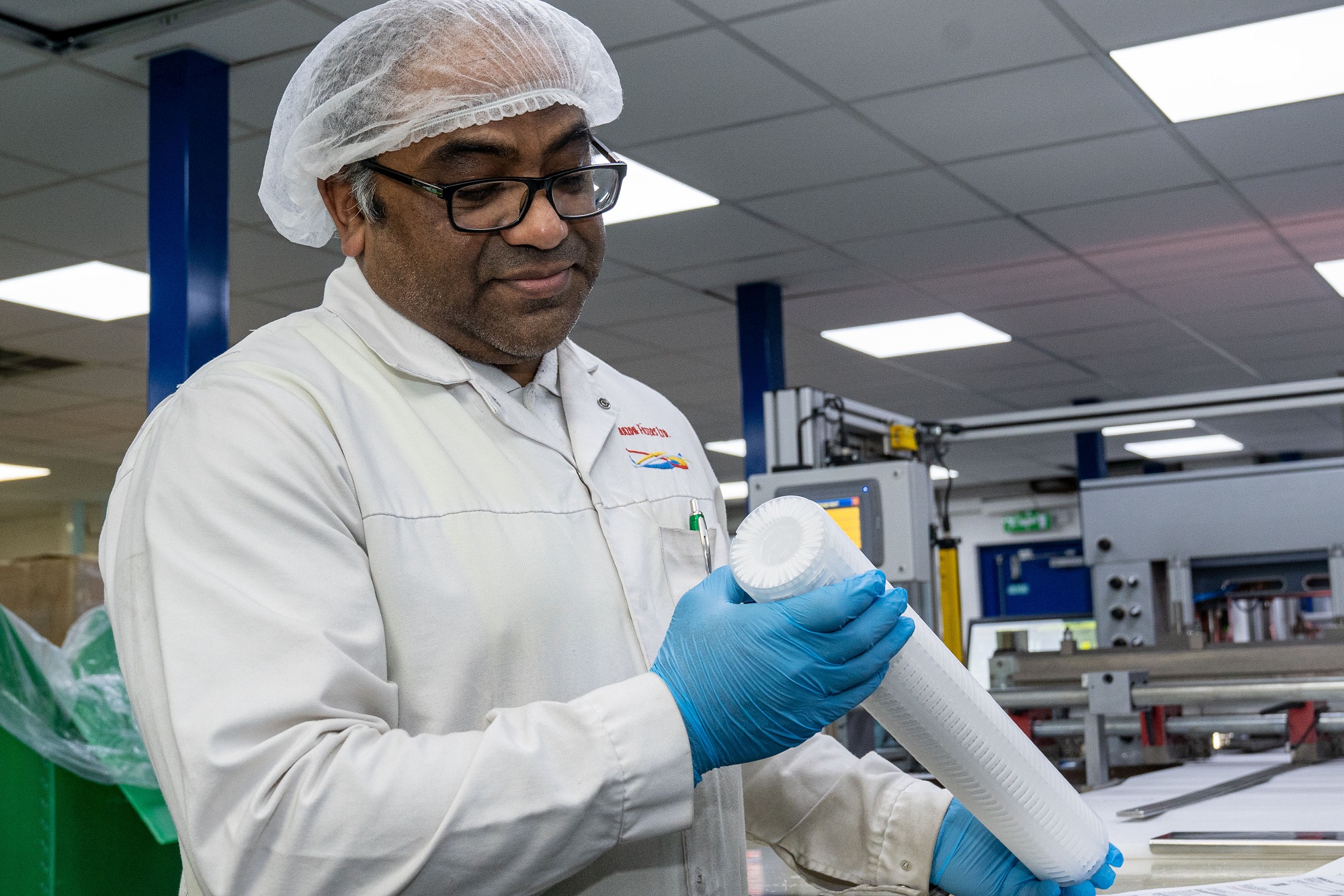 Filter making at Amazon Filters’ production centre in Camberley, Surrey.