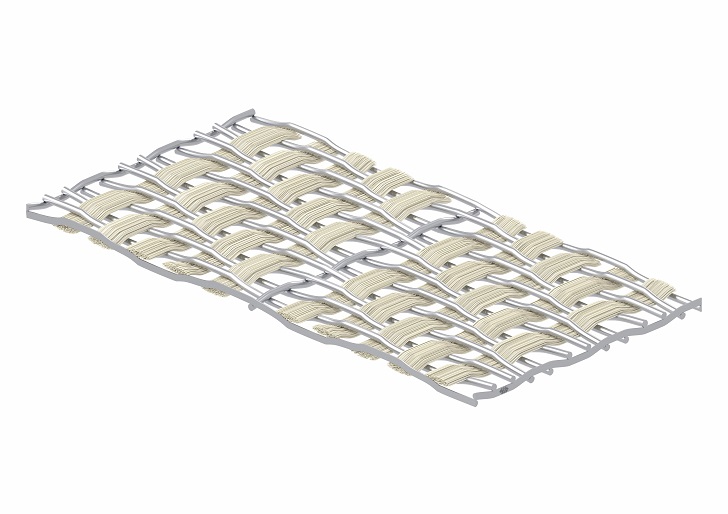 The application-specific combination of different materials in one structure, hybrid meshes enable process improvements to be made. (© GKD)