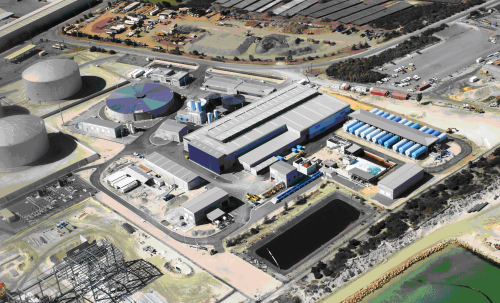 Figure 2: The Perth (Australia) SWRO plant uses single-stage pressure filters.