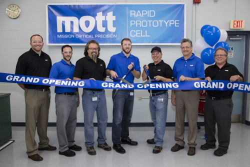 The grand opening of Mott Corp’s new Rapid Prototype Manufacturing Cell.