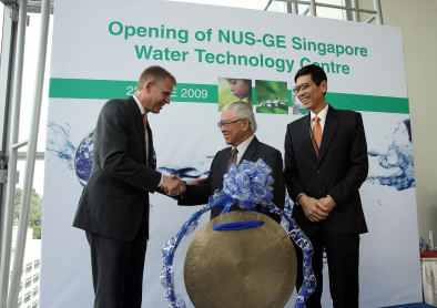NUS-GE Water Technology Centre opens in Singapore.