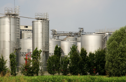 A refining and transesterification plant for biodiesel.