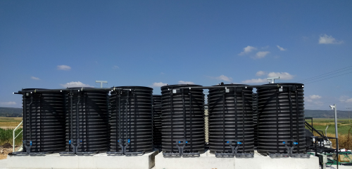 Emefcy's MABR installed at Hayogev wastewater treatment plant, Israel.