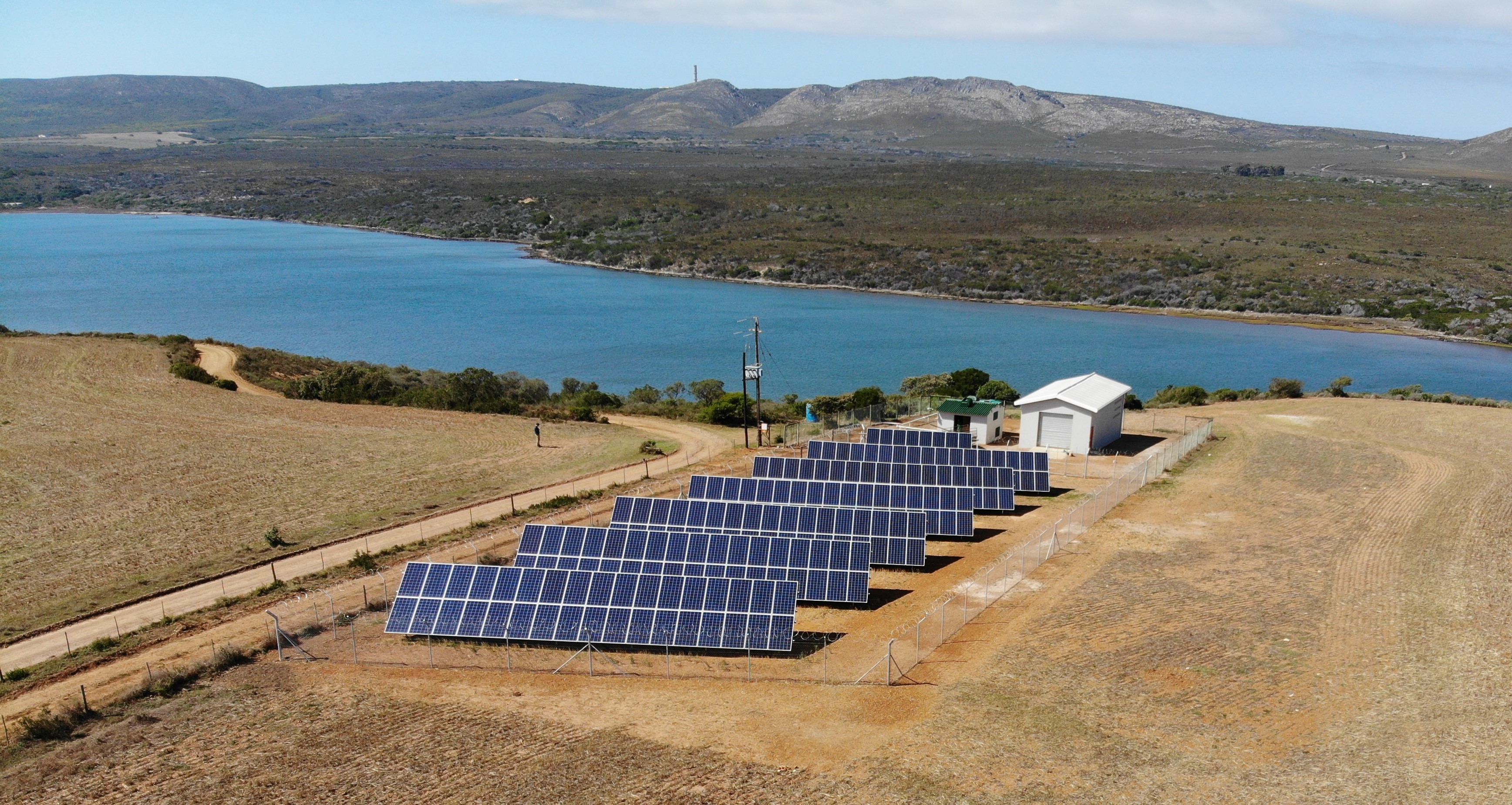 Africa’s first solar desalination plant at Witsand, Hessequa Municipality, South Africa.