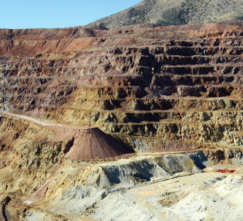 A copper mine.