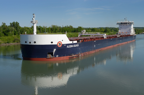The Algoma Equinox underway in the Welland Canal (CNW Group/Algoma Central Corporation).