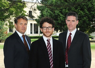 Left to right: OxyMem co-founders Wayne Byrne, Dr Eoin Syron and Professor Eoin Casey pictured at University College Dublin.