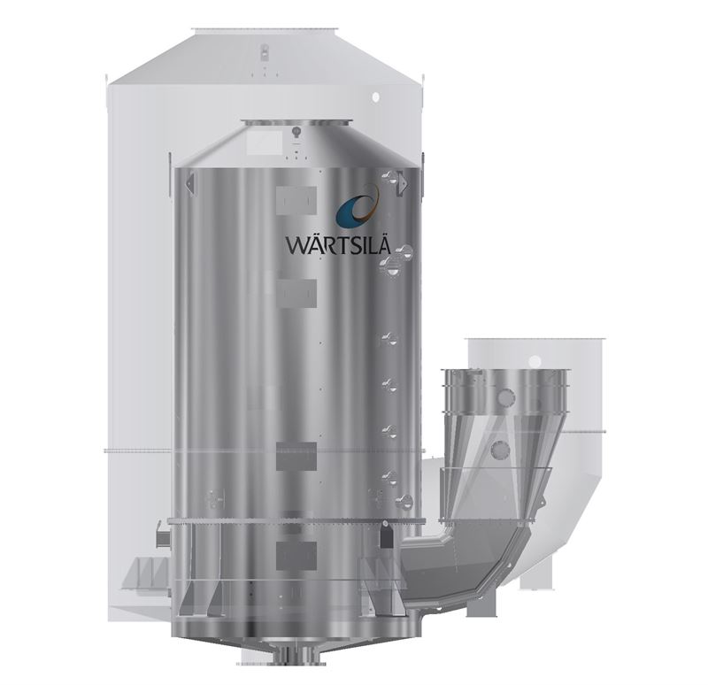 The new Wärtsilä IQ series scrubber is lighter and smaller, allowing the same exhaust gas cleaning results to be achieved within a smaller footprint.