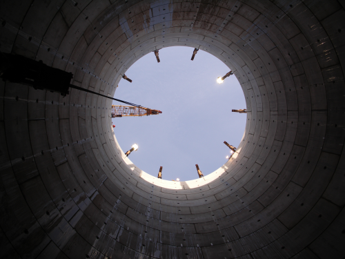 The 1,500 metre tunnel, which is four metres in diameter, runs from Whitla Street to a new high-tech terminal pumping station at NI Water's massive water treatment works at Duncrue Street.