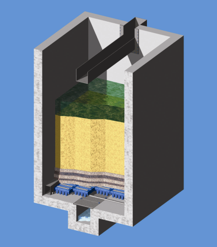 An example of the completed filter cell.