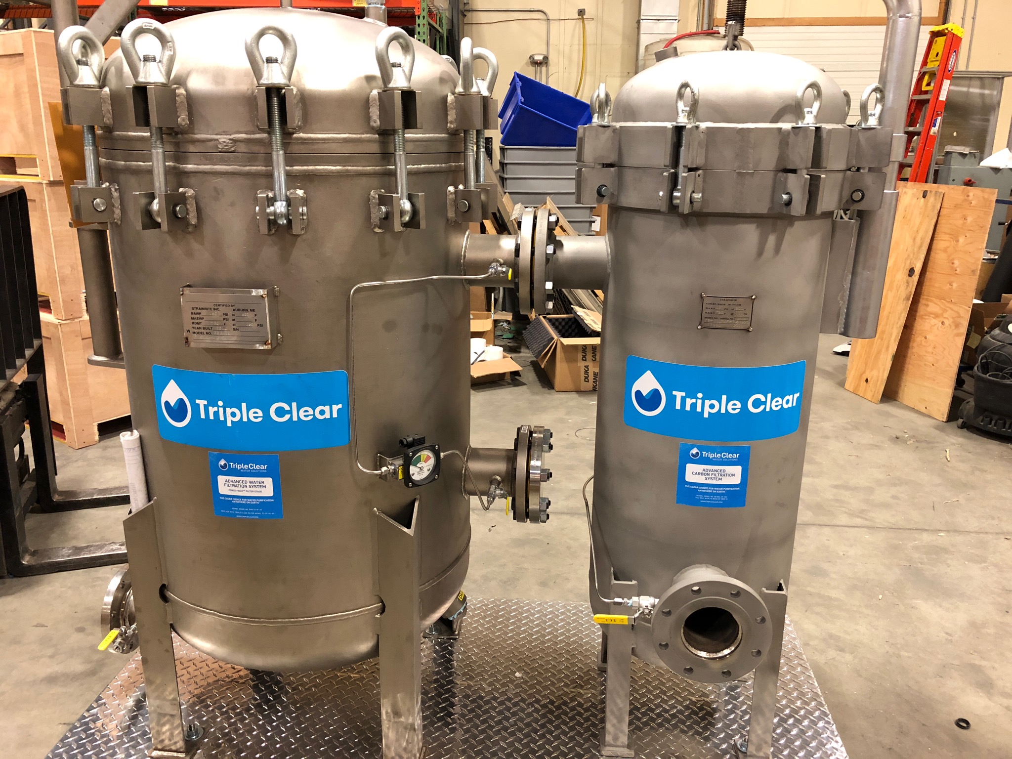Triple Clear's filtration system uses no chemicals, no power and 99% less water than RO systems.