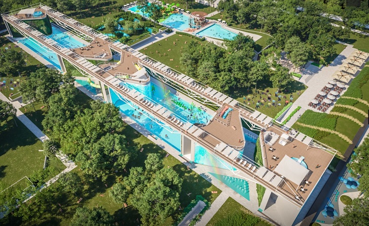 The Debrecen Nagyerdei Strand water park.