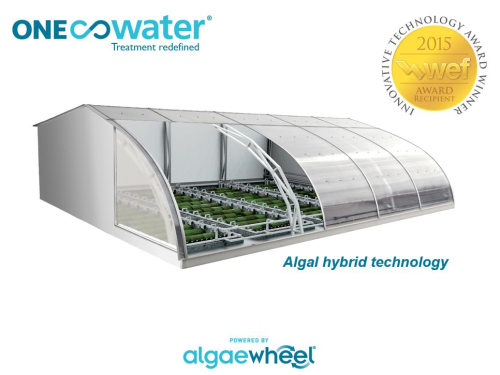 Algaewheel is a small-scale wastewater treatment and water reuse process.