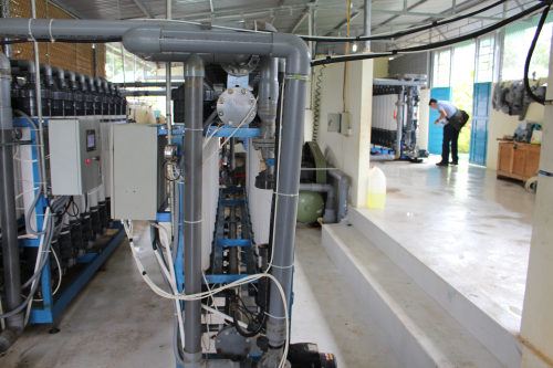 The water treatment plant in Vietnam that De.mem has sold.