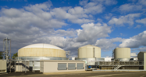 Nestle Fawdon AD plant built by Clearfleau. Once operational the plant will feed bio-methane into the gas grid.