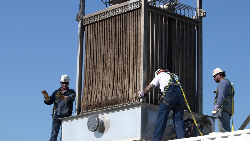 ZeeLung MABR being installed at a customer site.