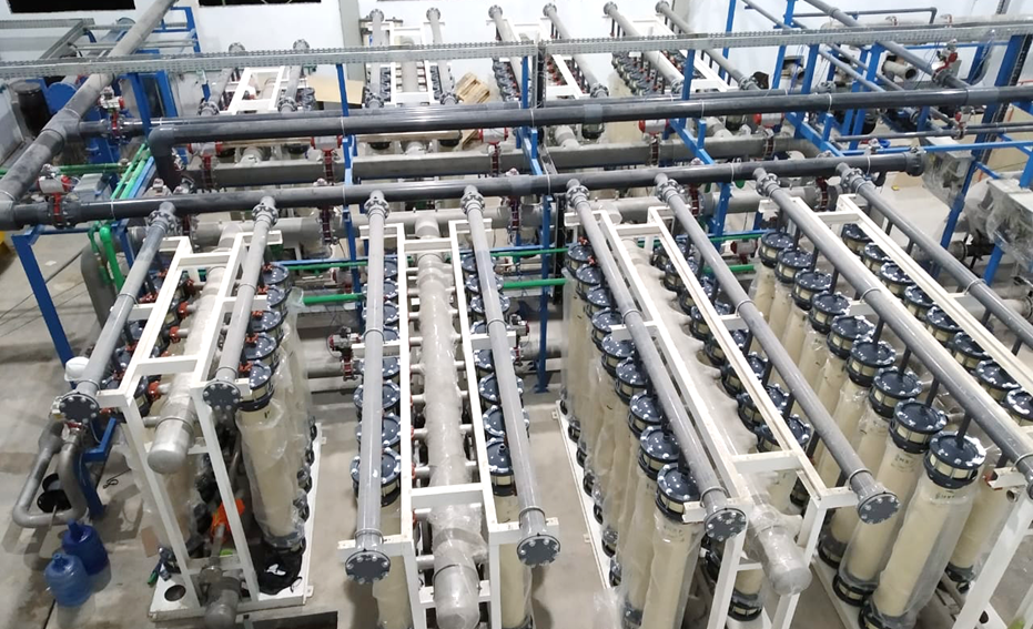 NX Filtration’s membrane modules at a previous project for PT. Bayu for the production of drinking water for the city of Dumai in Indonesia.