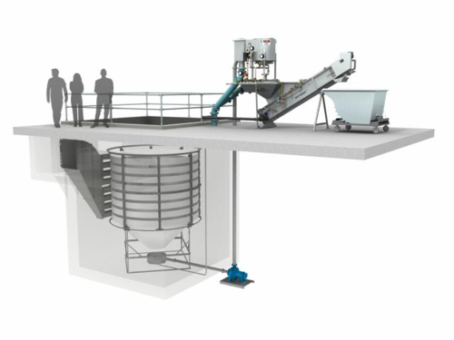 The Hydro HeadCell modular, multiple-tray settleable solids concentrator.