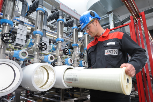 Lanxess membrane production, Bitterfeld, Germany.