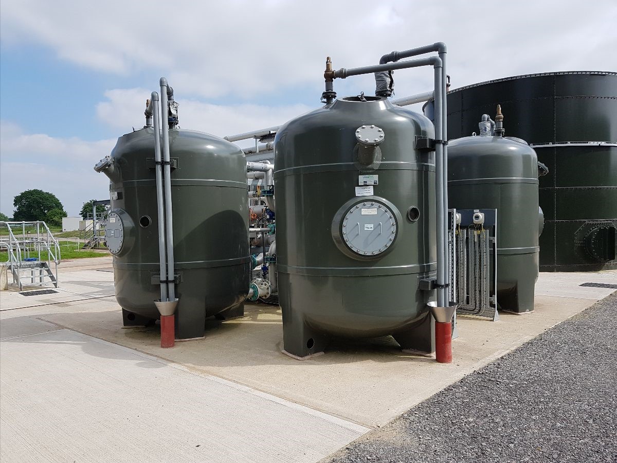 A fully automated 4v2040 FilterClear TSR plant installed at Severn Trent Water’s Codsall STW.