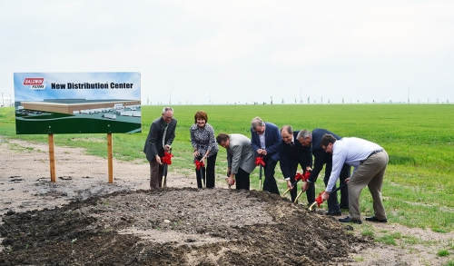 Groundbreaking for Baldwin's new distribution centre in Kearney, Nebraska