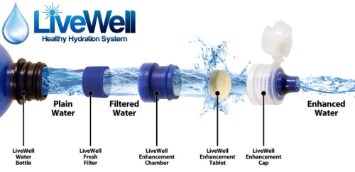 The Healthy Hydration System, developed by LiveWell Water can remove chlorine, TTHMs, pesticides, herbicides, and PPCPs.