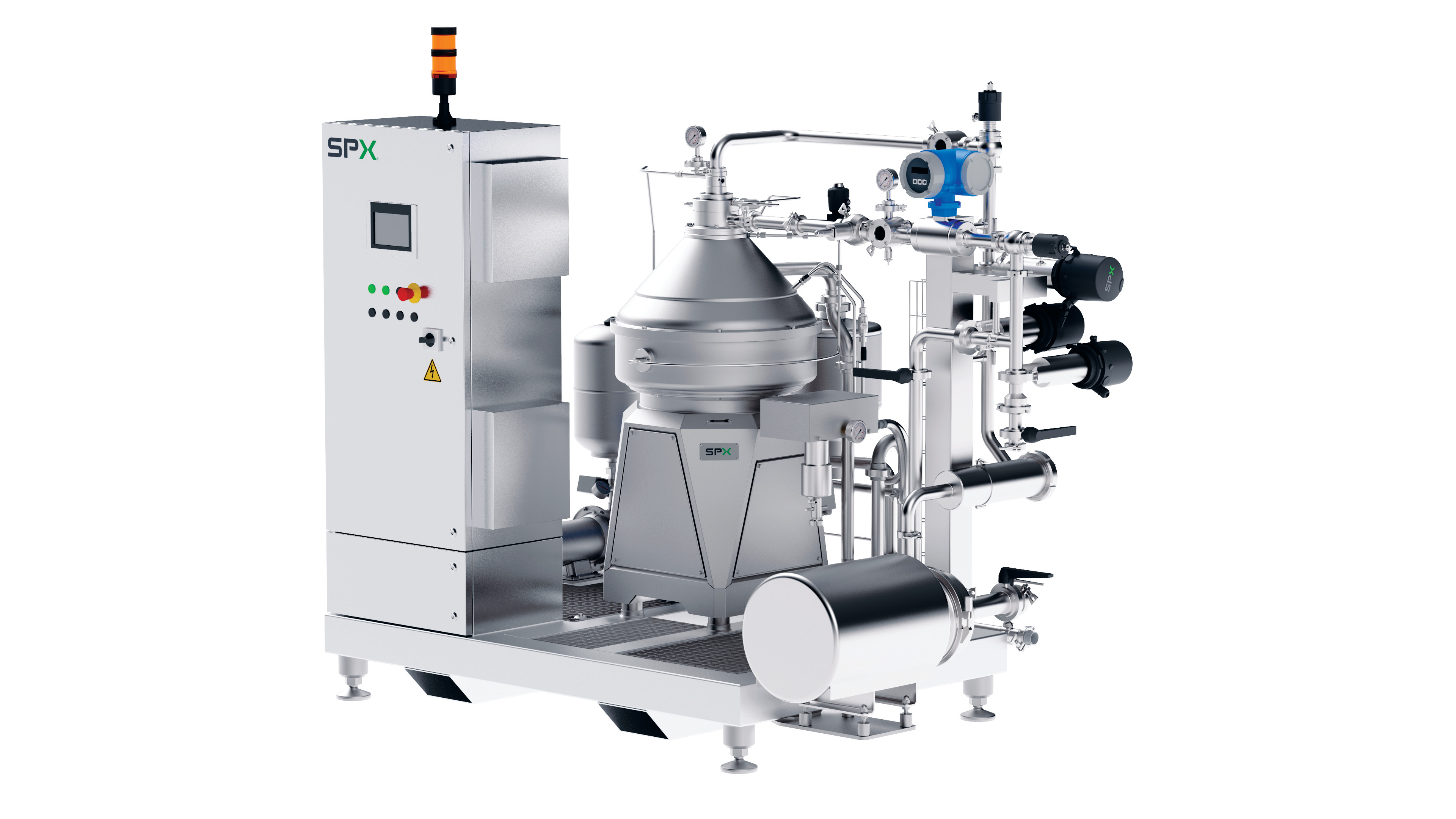 SPX Flow’s vertical disk stack centrifuges provide high-performance separation and clarification solutions for the dairy and beverage sectors.