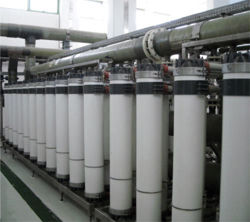 Figure 1. Ultrafiltration pre-treatment in a large seawater desalination plant in the Arabic Gulf.