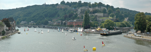 Namur in Belgium is situated on the confluence of the Meuse and the Sambre.