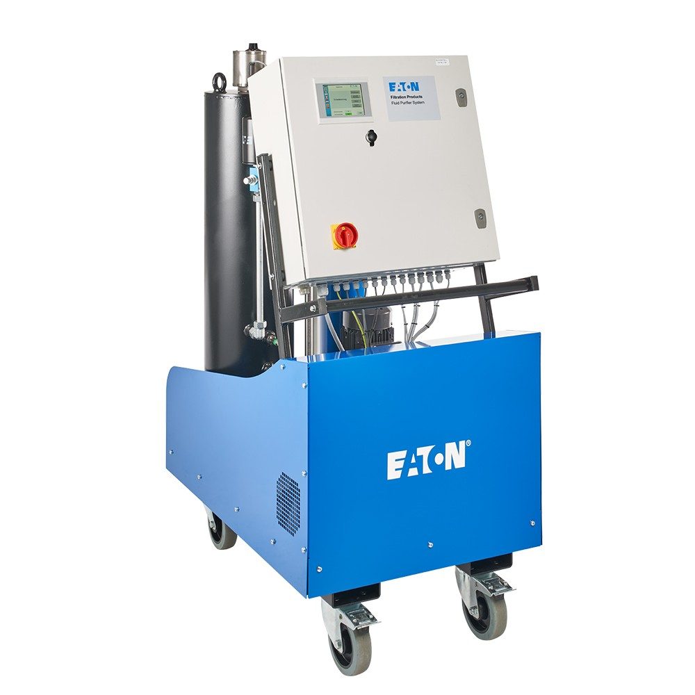 The IFPM 33 mobile, off-line fluid purifier system removes water, gases and particulate contaminants from oils.