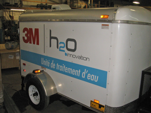 The mobile emergency water treatment system