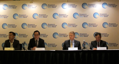 Changi Water Reclamation Plant signing ceremony at Singapore International Water Week 2012.