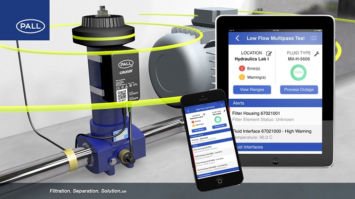 Pall’s Crixus fluid monitoring platform is designed to meet the growing need for lubrication and hydraulic fluid cleanliness in industrial manufacturing equipment and filter performance.