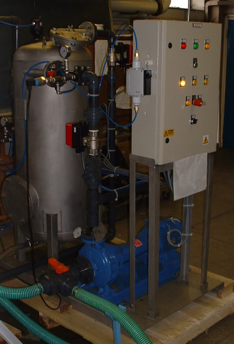 The CrossFlowMF1.0 high efficiency media filtration system from Industrial Purification Systems