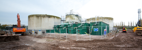 The five SAF modules installed at Huyton WwTP.