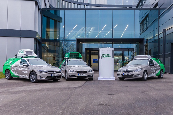 Fine Dust Eater vehicles from MANN+HUMMEL.